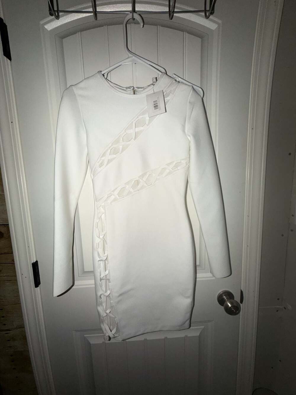 Shop17 Women's Crepe Cut Out Sheath Dress, Ivory, 6 : : Clothing, Shoes & Access